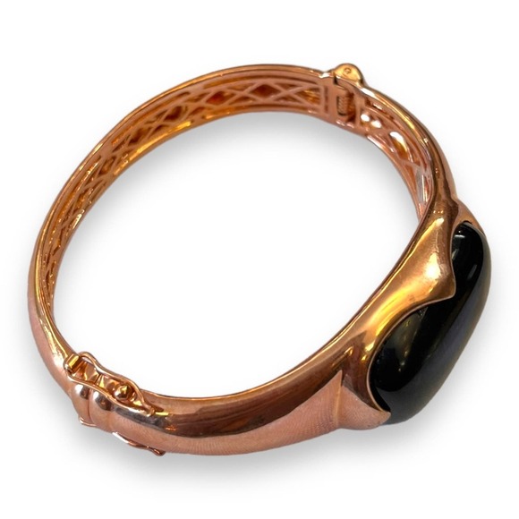 Italian Bronze Cuff Bracelet - Picture 2 of 7